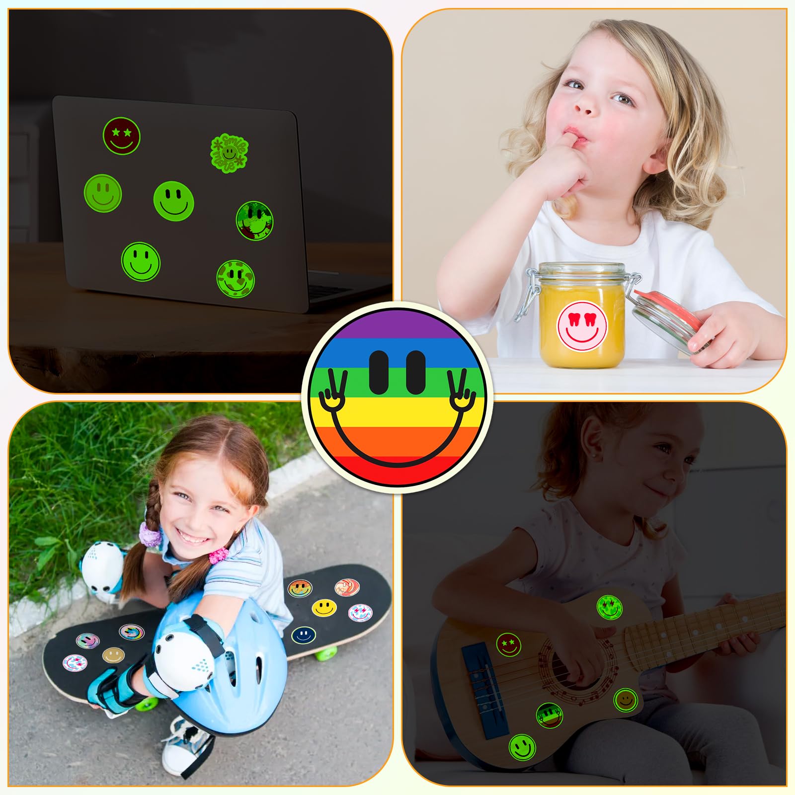 Wercokt glow-in-the-dark sticker collection with eye-catching visuals after dark
