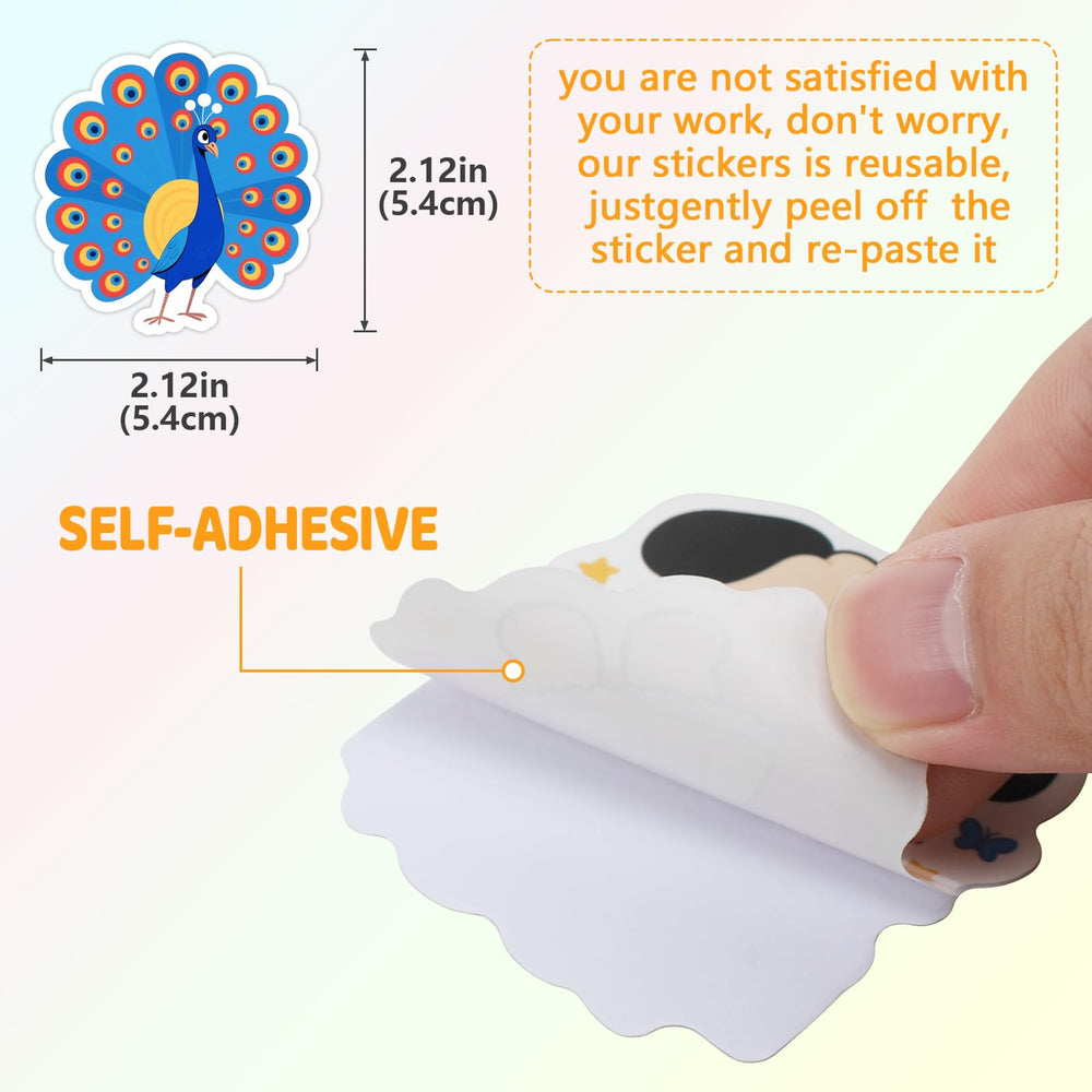 Wercokt stickers with smooth edges for easy peeling and clean removal.