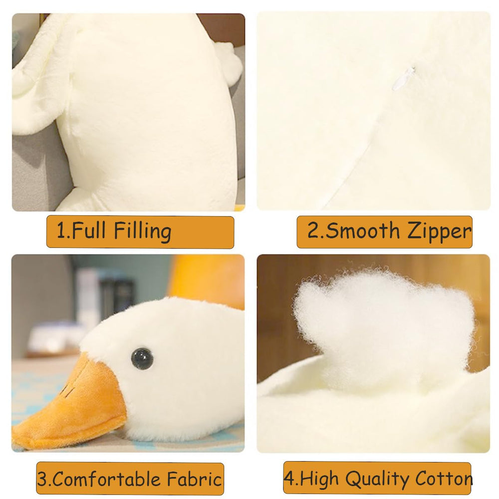 Werdast goose plush throw-pillow decor, perfect for bedrooms or desks
