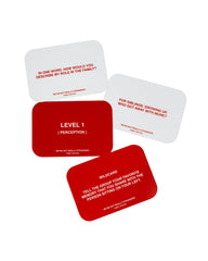 WE'RE NOT REALLY STRANGERS Dig Deeper cards invite extra openness during chats.
