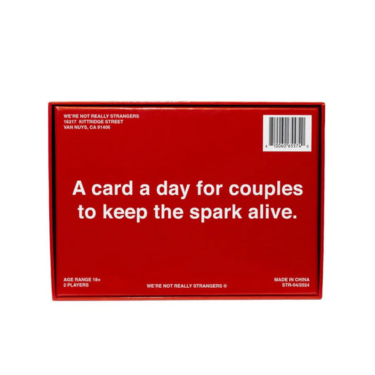 WE'RE NOT REALLY STRANGERS heart-shaped scratch tool reveals daily prompts.