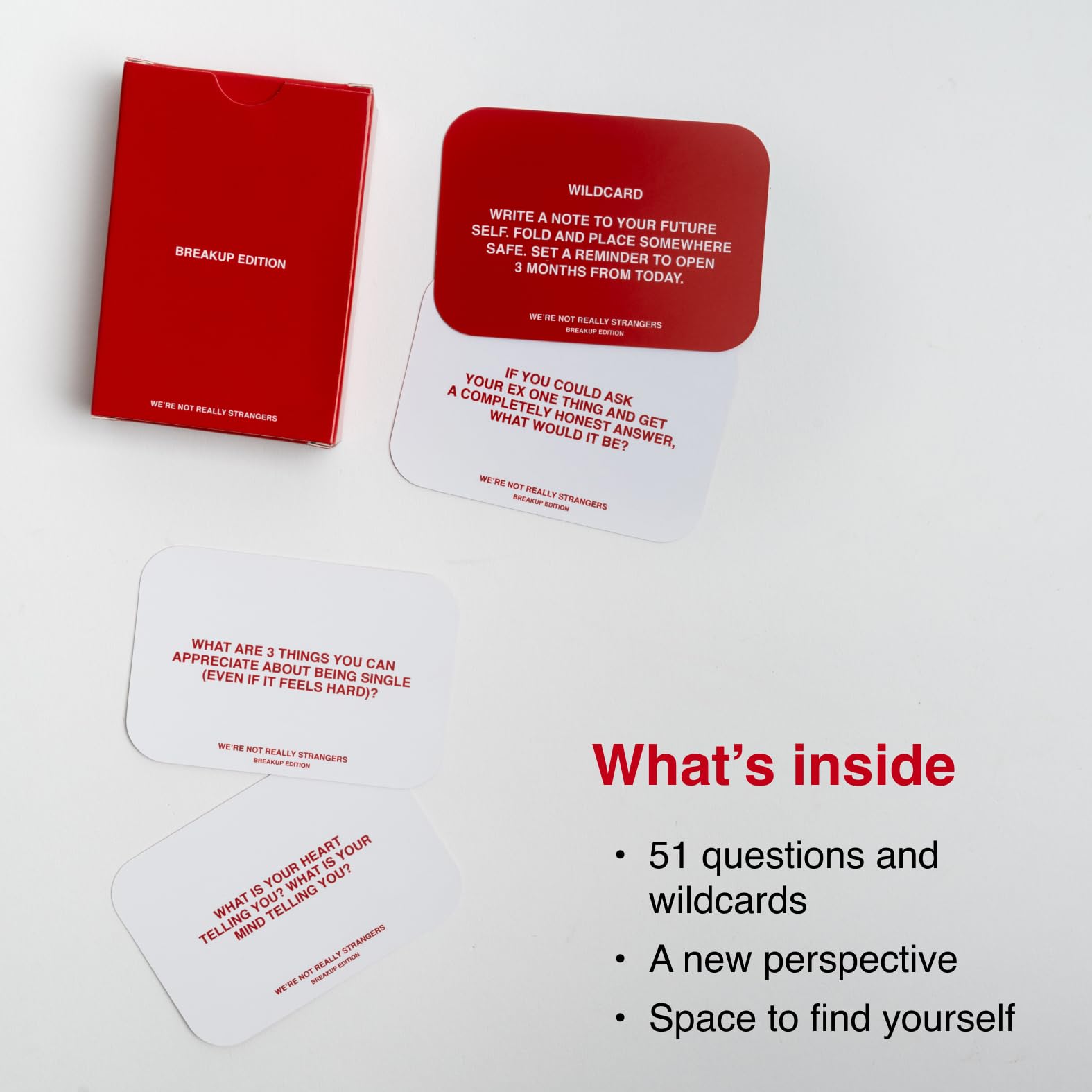 WE'RE NOT REALLY STRANGERS Breakup Expansion wildcards close-up with prompts.