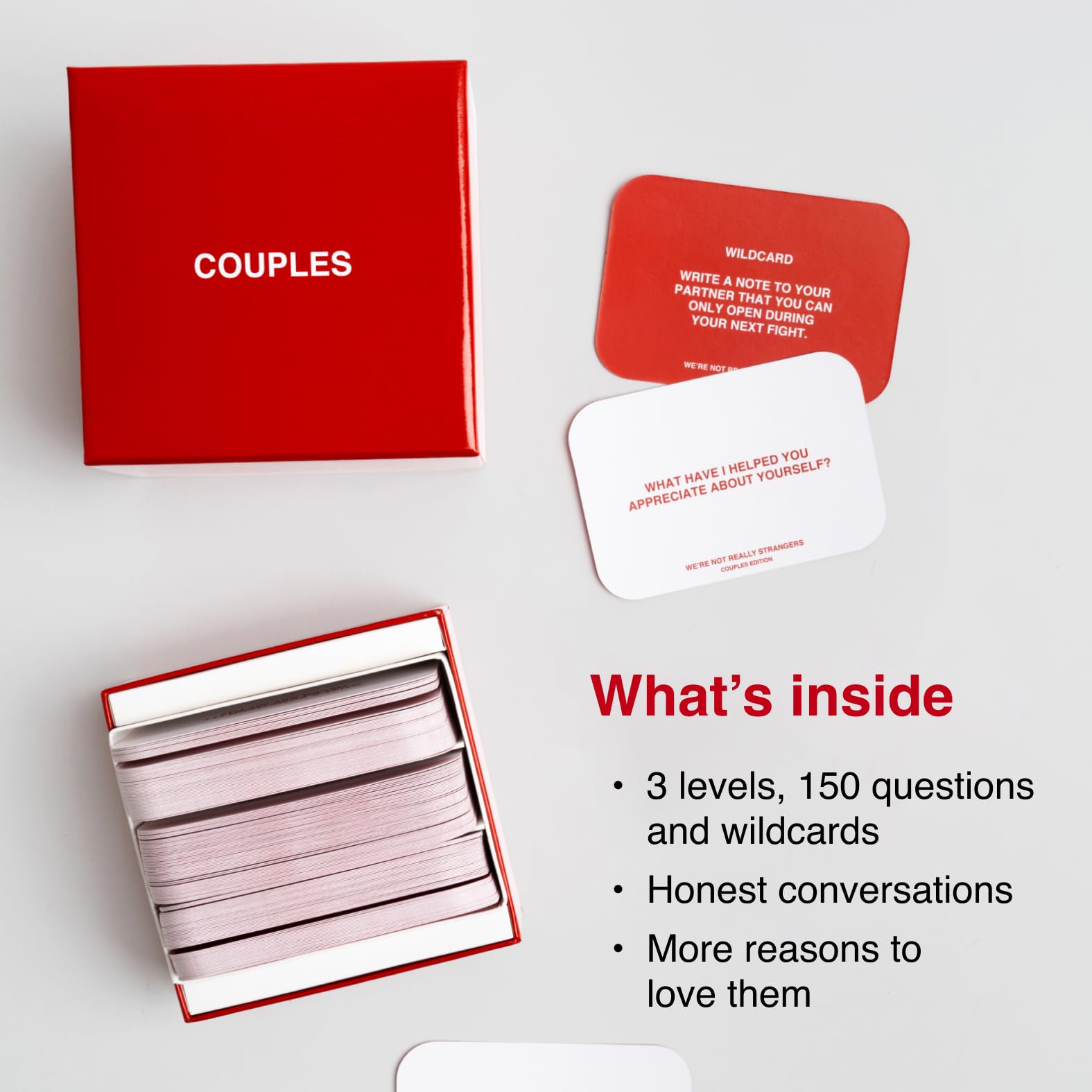 Wildcards visible for spontaneous honesty and playful prompts.