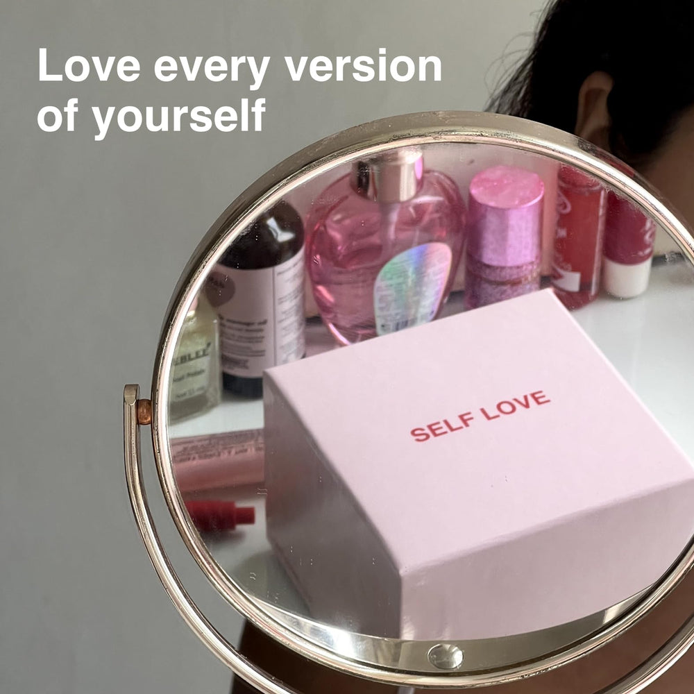 WE'RE NOT REALLY STRANGERS Self-Love Edition box on table invites couples and friends to start conversations.