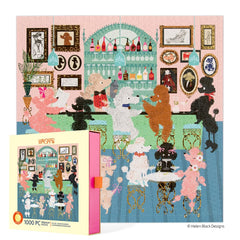WerkShoppe Poodle Martini Lounge puzzle box for gifting and display.