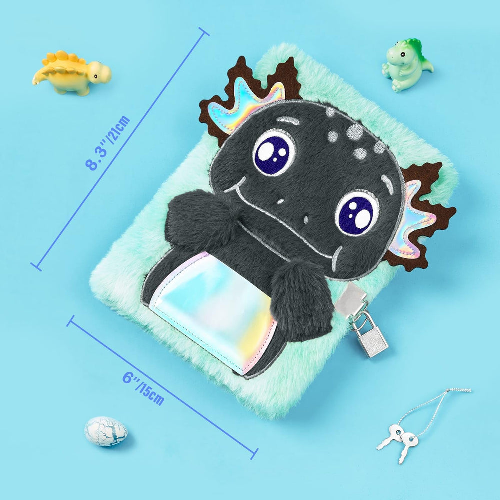 WERNNSAI Axolotl Diary lock and key ensure privacy for secret notes