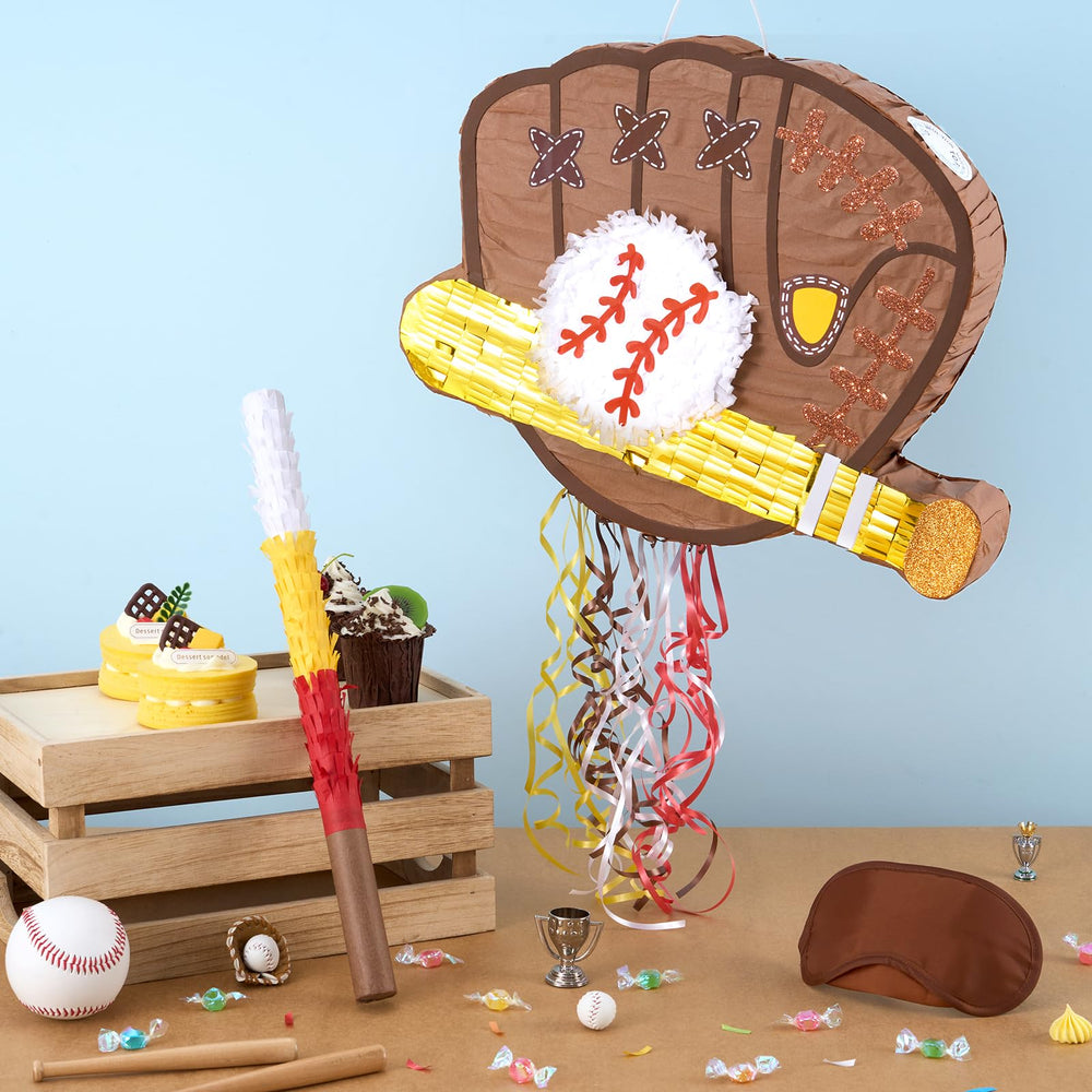 WERNNSAI Baseball Pinata baseball body evokes game-day excitement and fun.