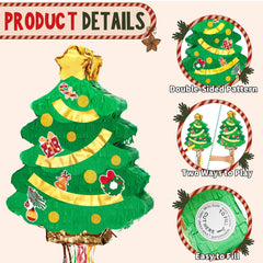 WERNNSAI Christmas tree pinata features a durable body for active kids