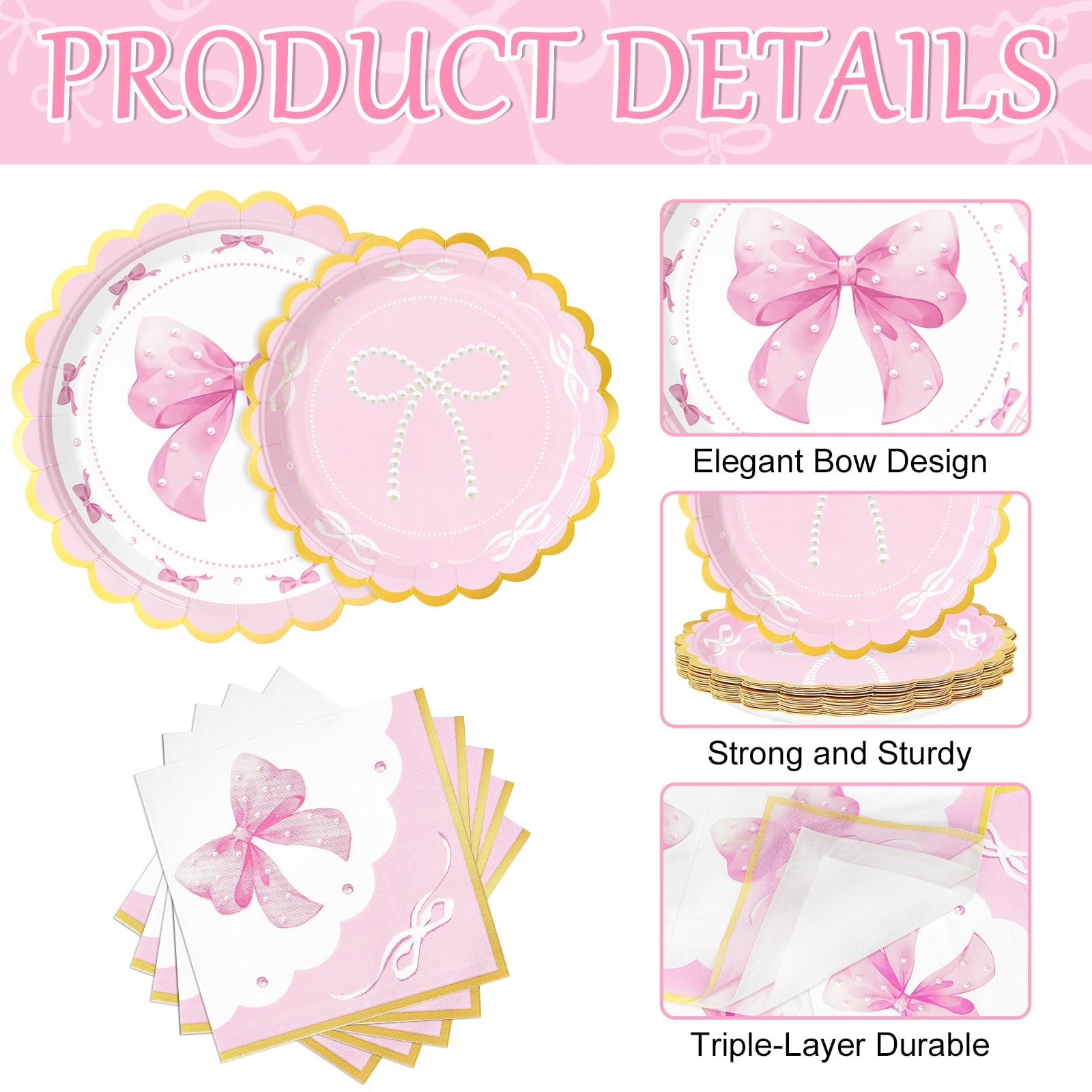 WERNNSAI coquette birthday decor pack ties the theme together across the party.