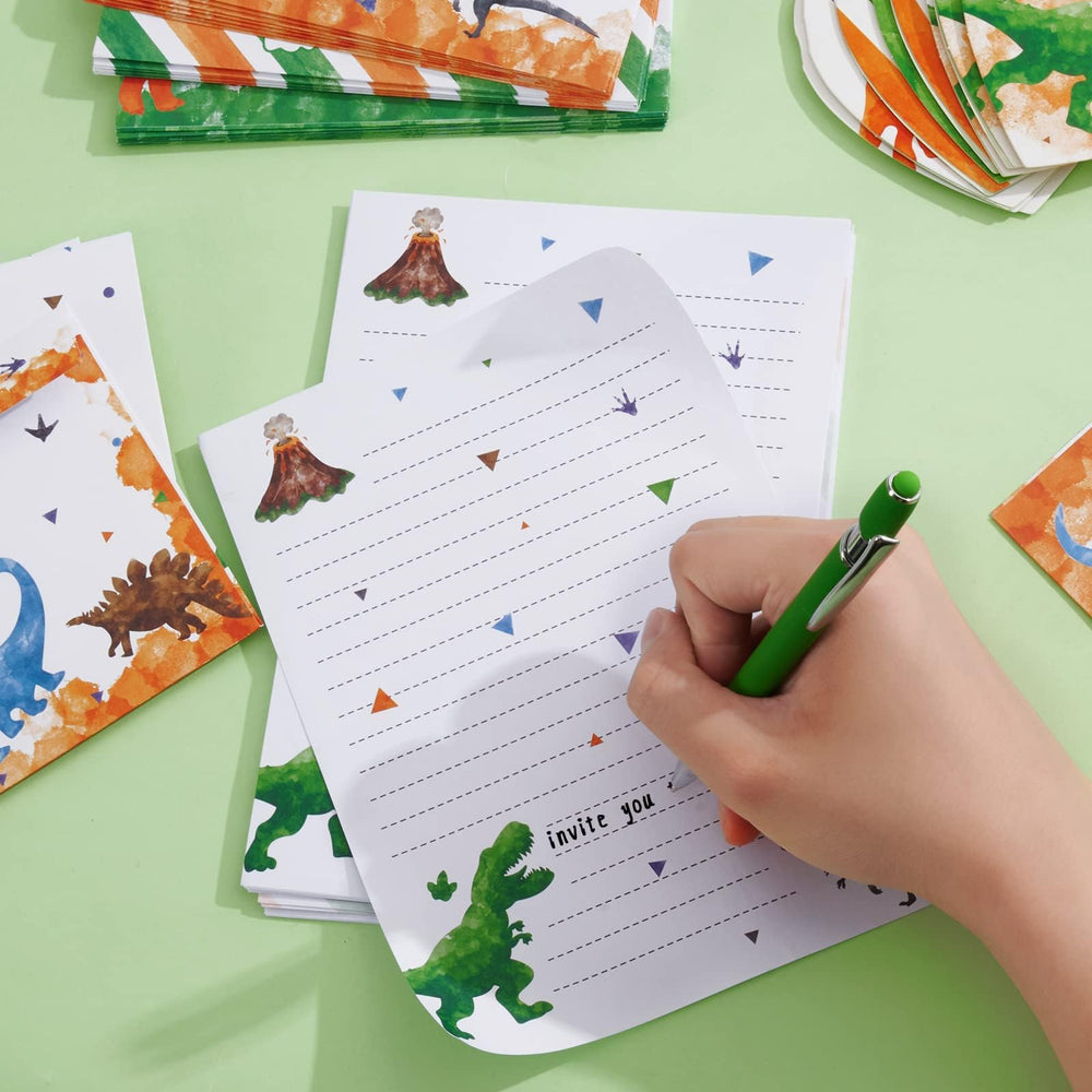 WERNNSAI dinosaur greeting cards and card envelopes for messages
