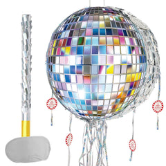 WERNNSAI disco ball pinata on display as a dazzling party centerpiece