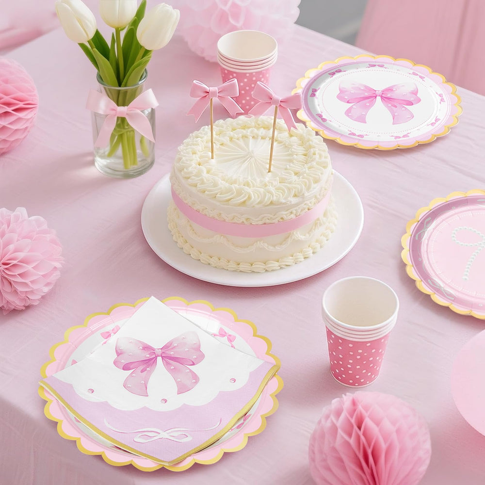 WERNNSAI disposable party tableware simplifies cleanup after the celebration.