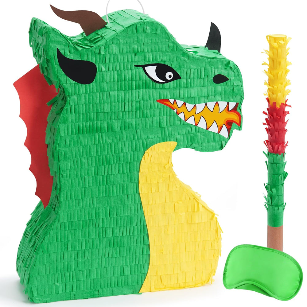 WERNNSAI Dragon Pinata assembly ready with durable corrugated paper for a festive party