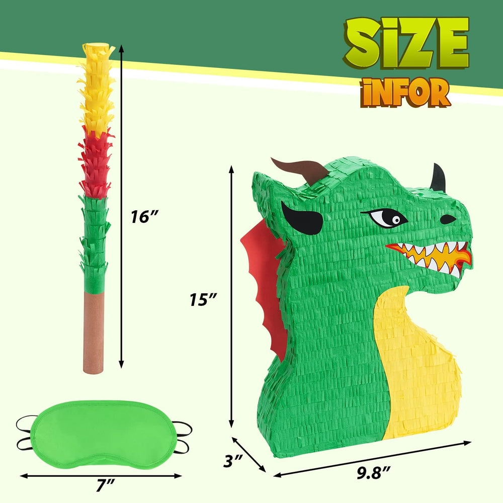 WERNNSAI Dragon Pinata detail with stickers boosts visual impact
