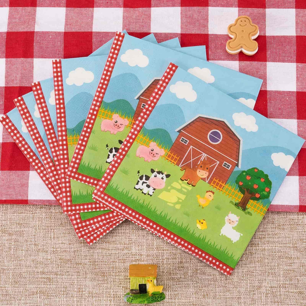 WERNNSAI farm decor napkins ideal for parties and casual meals