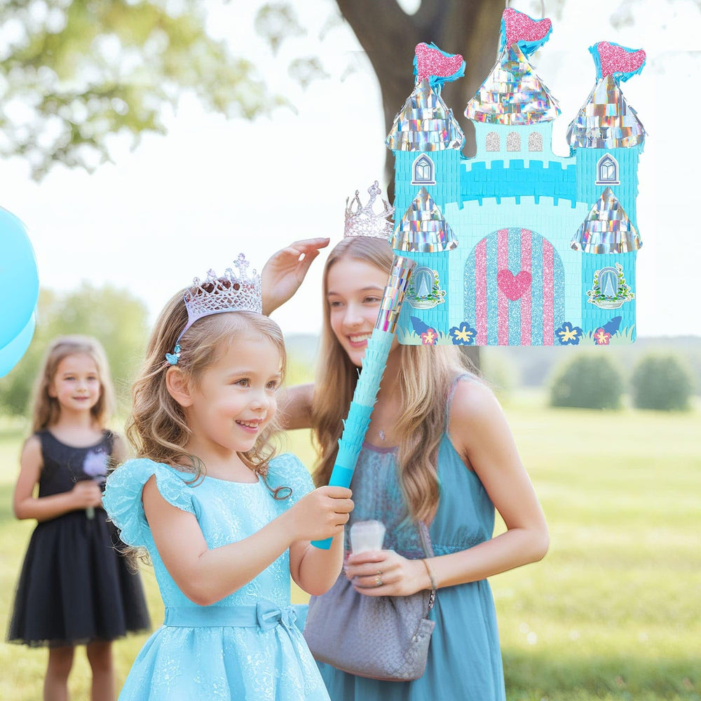 WERNNSAI princess pinata hanging display adds magical winter ambience.
