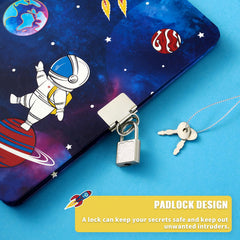 WERNNSAI kids secret diary with lock and keys for privacy