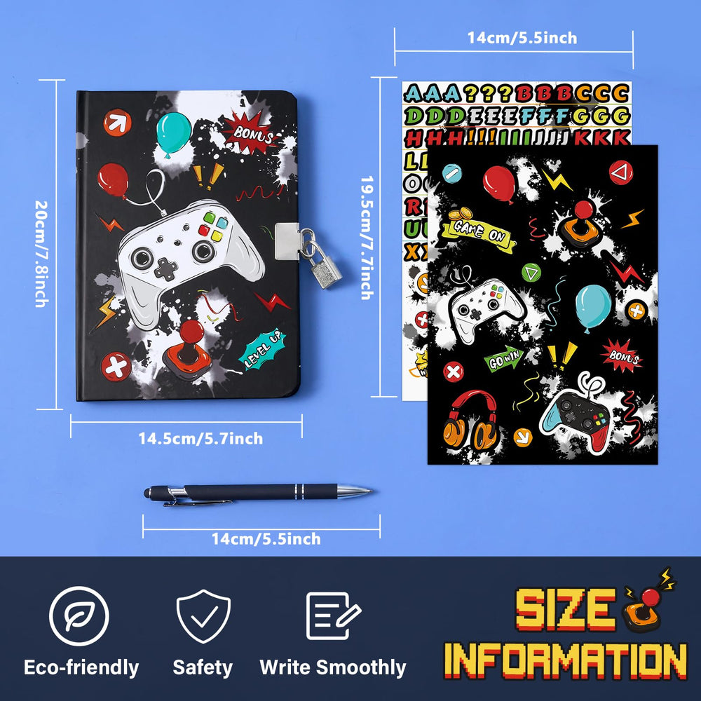 WERNNSAI diary set features a pen and stickers for creativity.