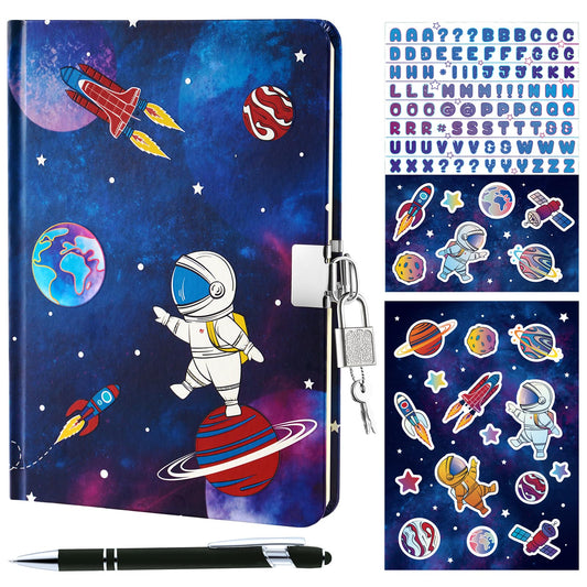WERNNSAI luminous space diary cover glowing in the dark for night journaling refresh