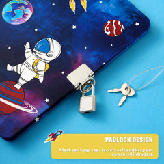 WERNNSAI luminous space diary lock and keys provide private space for thoughts.