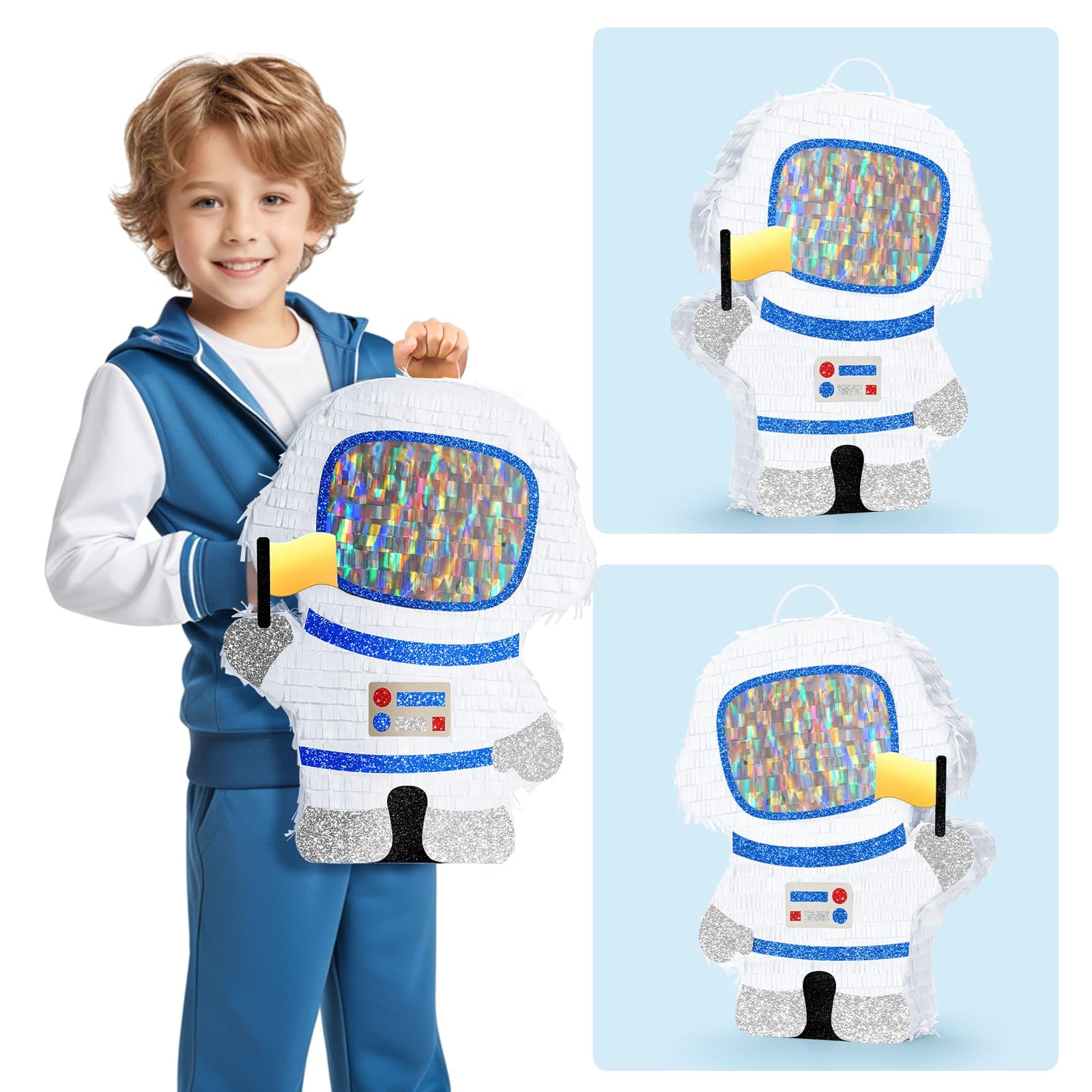 WERNNSAI Space pinata's 3 lb fill capacity enables candy and small gifts surprises.