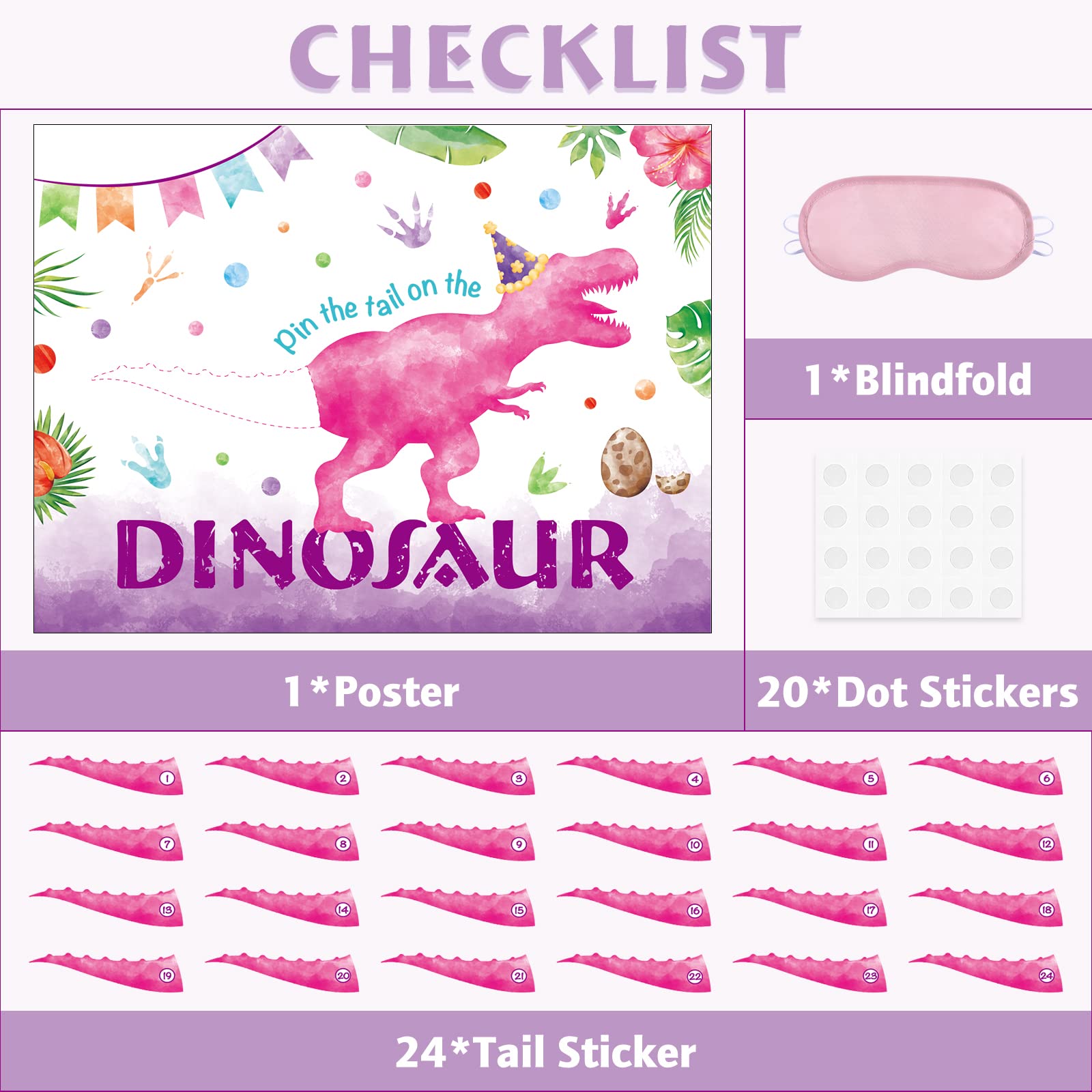 WERNNSAI pink tails pack adds colorful game pieces