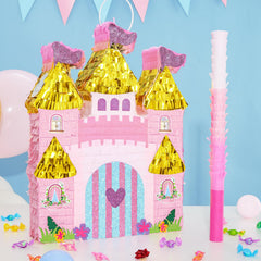 WERNNSAI Princess Castle Piñata side view for princess celebrations