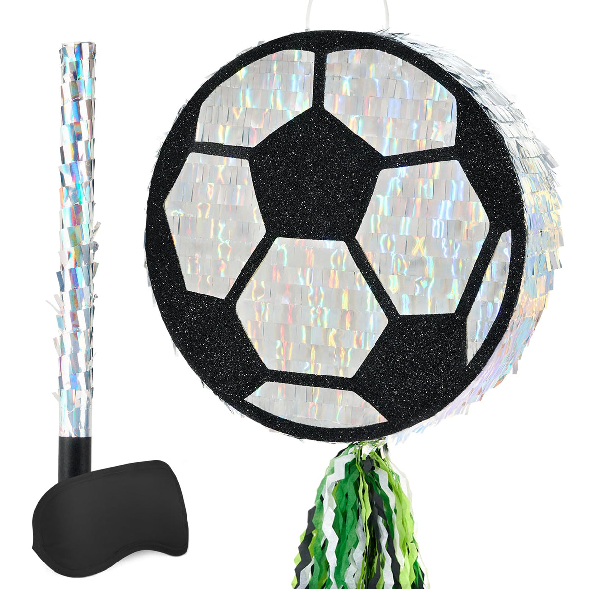 WERNNSAI soccer ball pinata front view for vibrant party decor