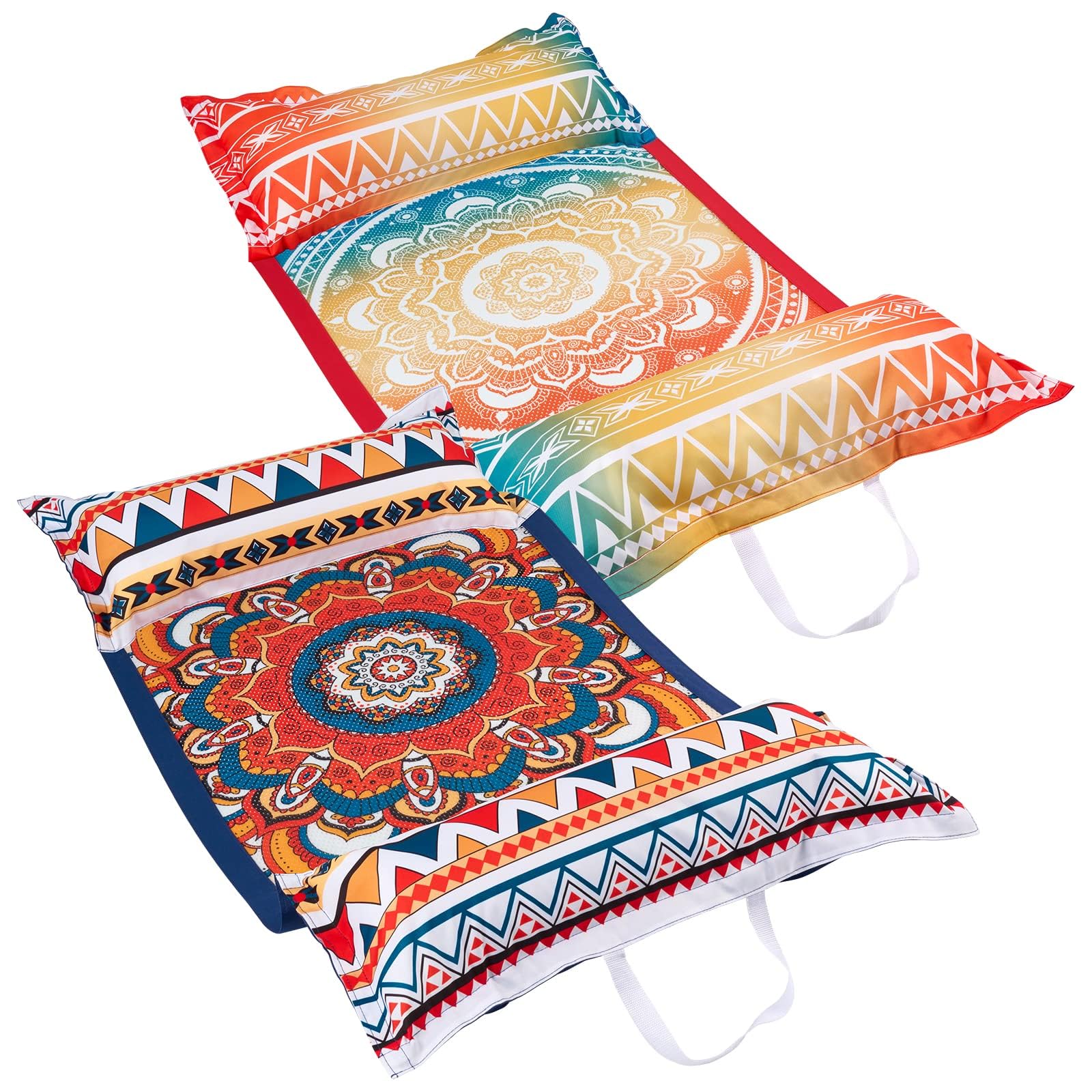 WERNNSAI two-pack boho pool floats offer stylish support for sunny days