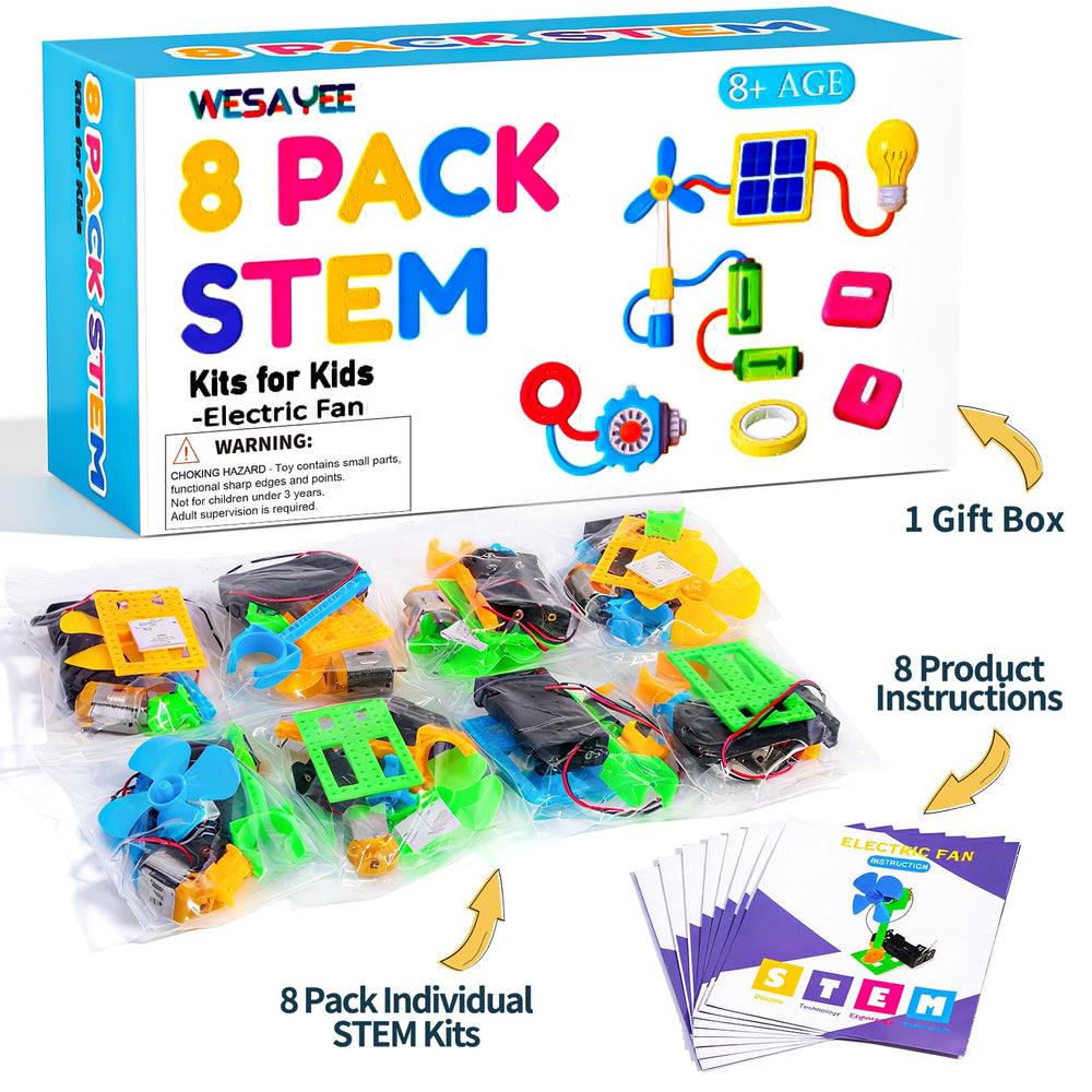 WESAYEE eight-pack with manuals supports independent learning and guided exploration