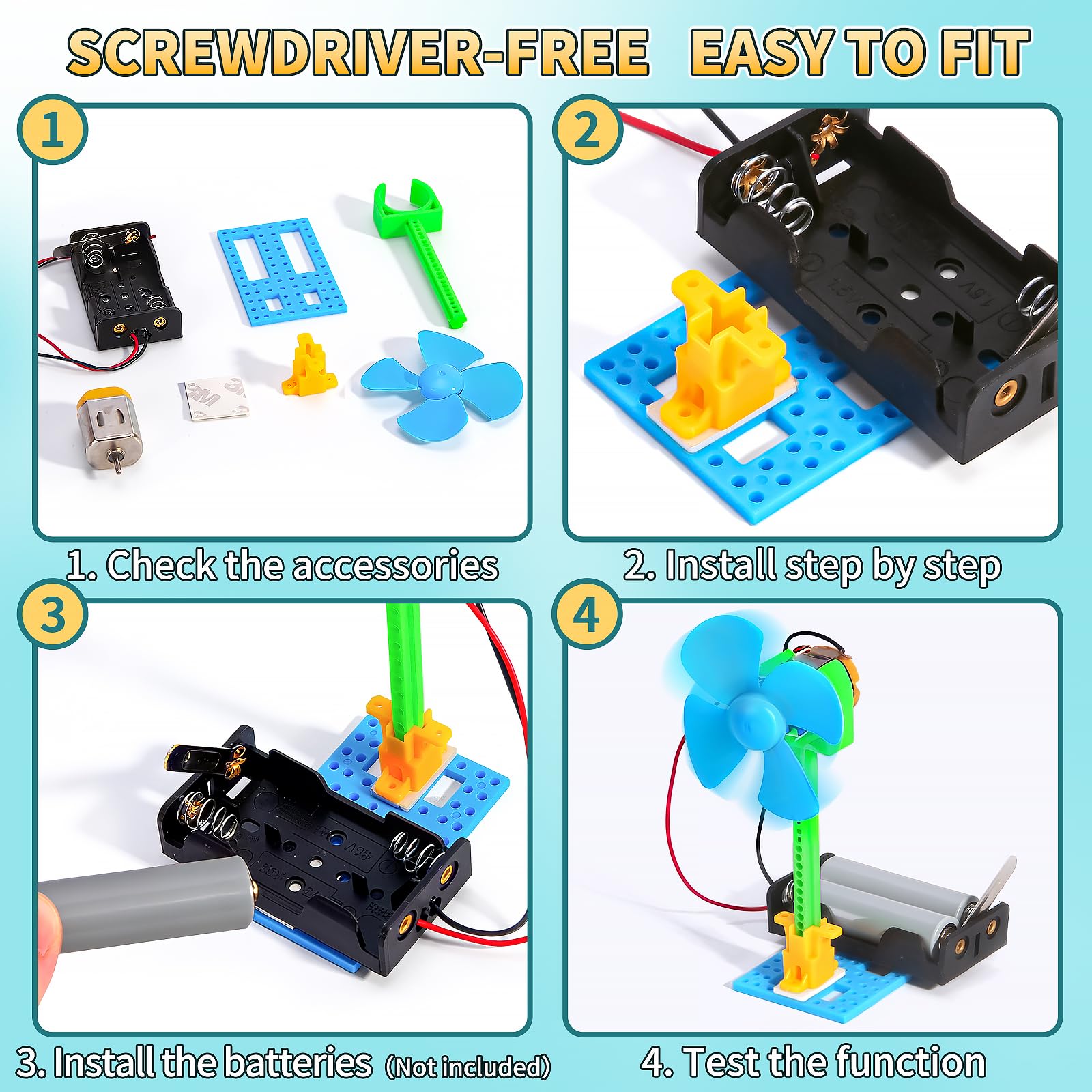 WESAYEE kid-safe materials ensure safe, engaging STEM play