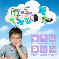 WESAYEE tool-free assembly enables kids to build the fan confidently