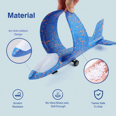 Wesfuner green glider plane ideal for group play and practice.