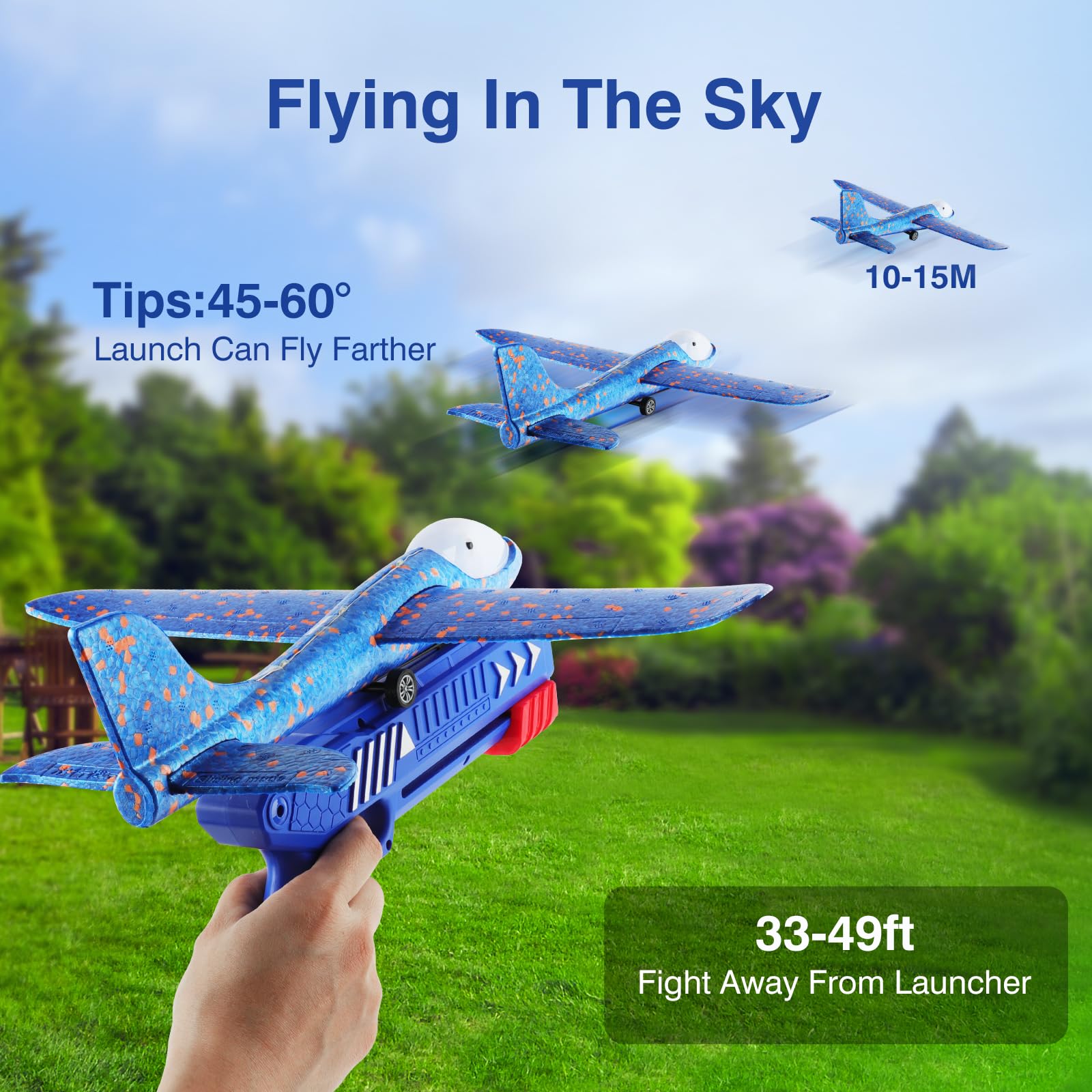 Wesfuner orange glider plane designed for active outdoor launches.
