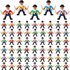 Wesiti mini pirate figurines assortment for party decor and prizes