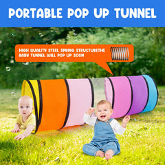 WESKMENS Pet-friendly tunnel suits small dogs or cats for playful use