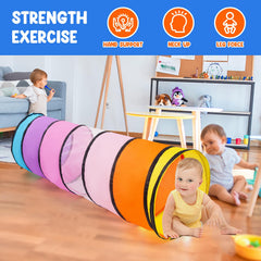 WESKMENS Versatile tunnel works indoors and outdoors for creative play