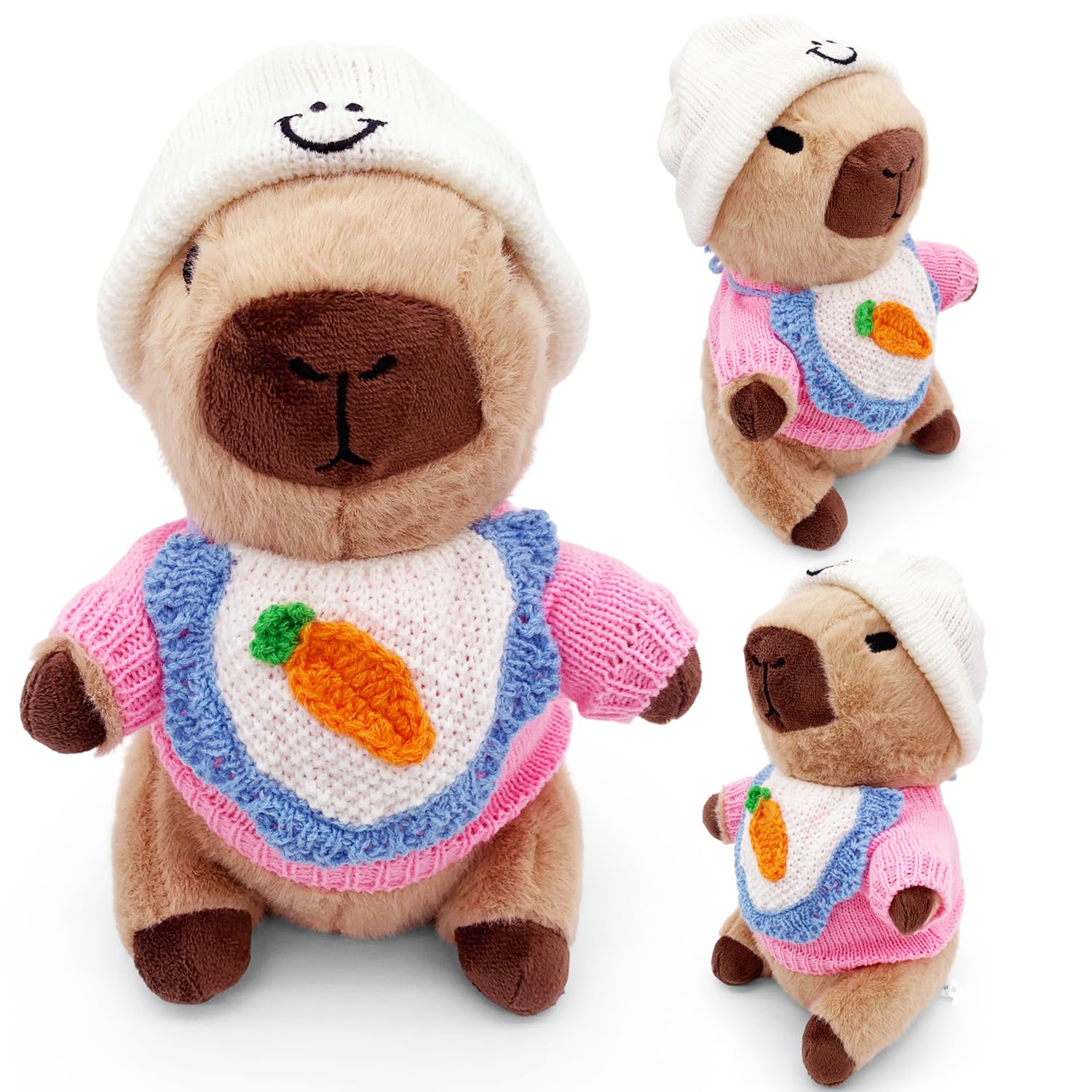 WESOPAN Capybara plush 35cm pink, perfect for play and display