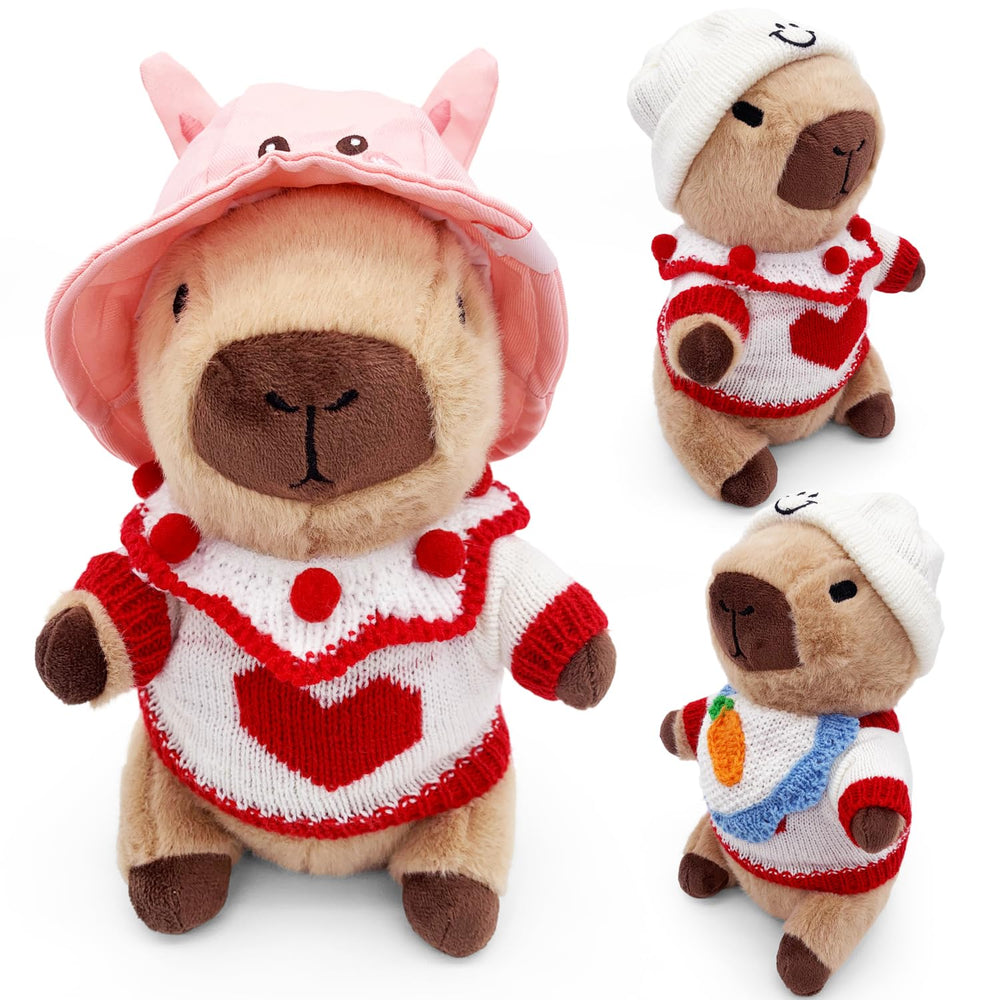 WESOPAN Capybara plush with toast hat for cute storytelling