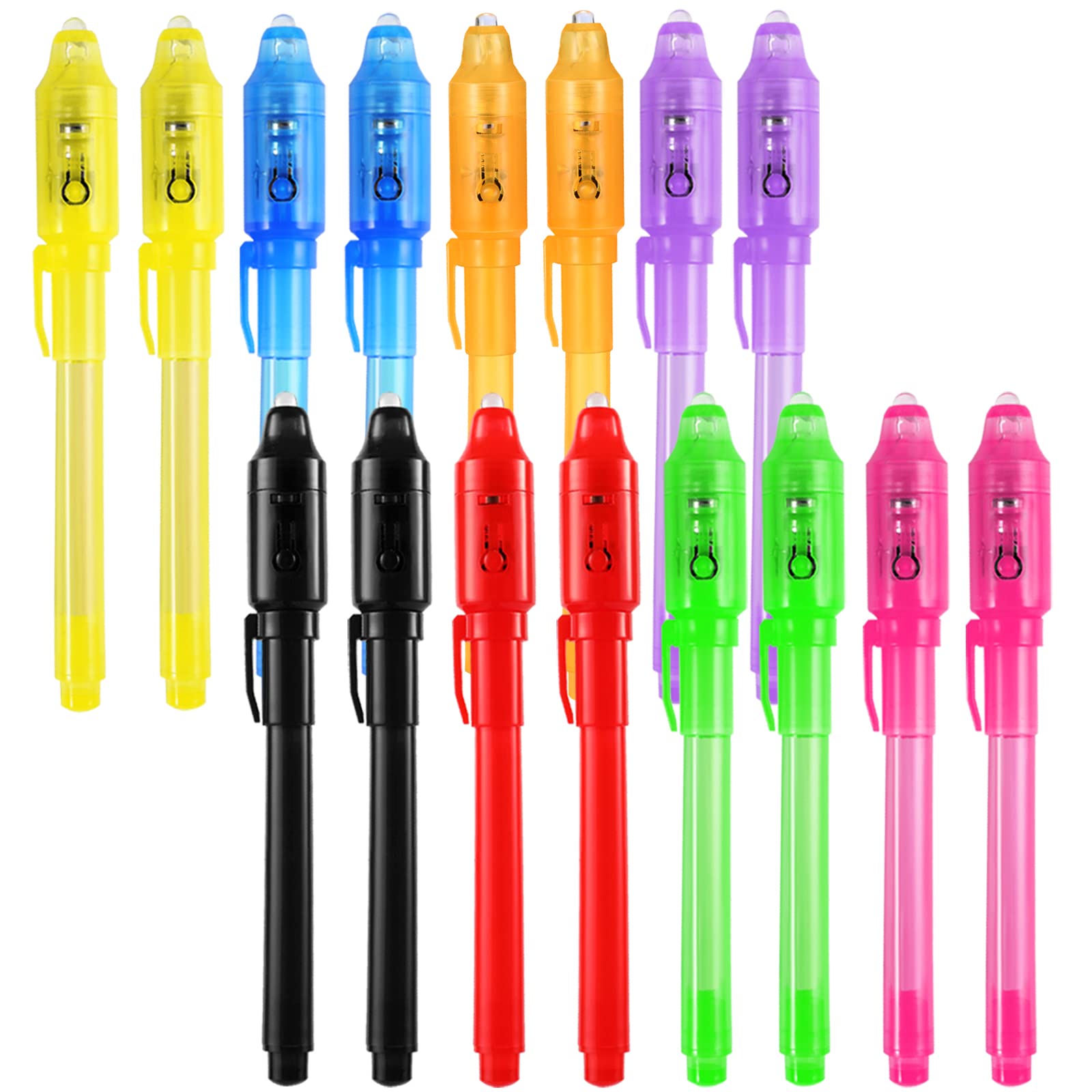 WEST STORY 16PCS invisible ink pen set under UV light for secret messages.