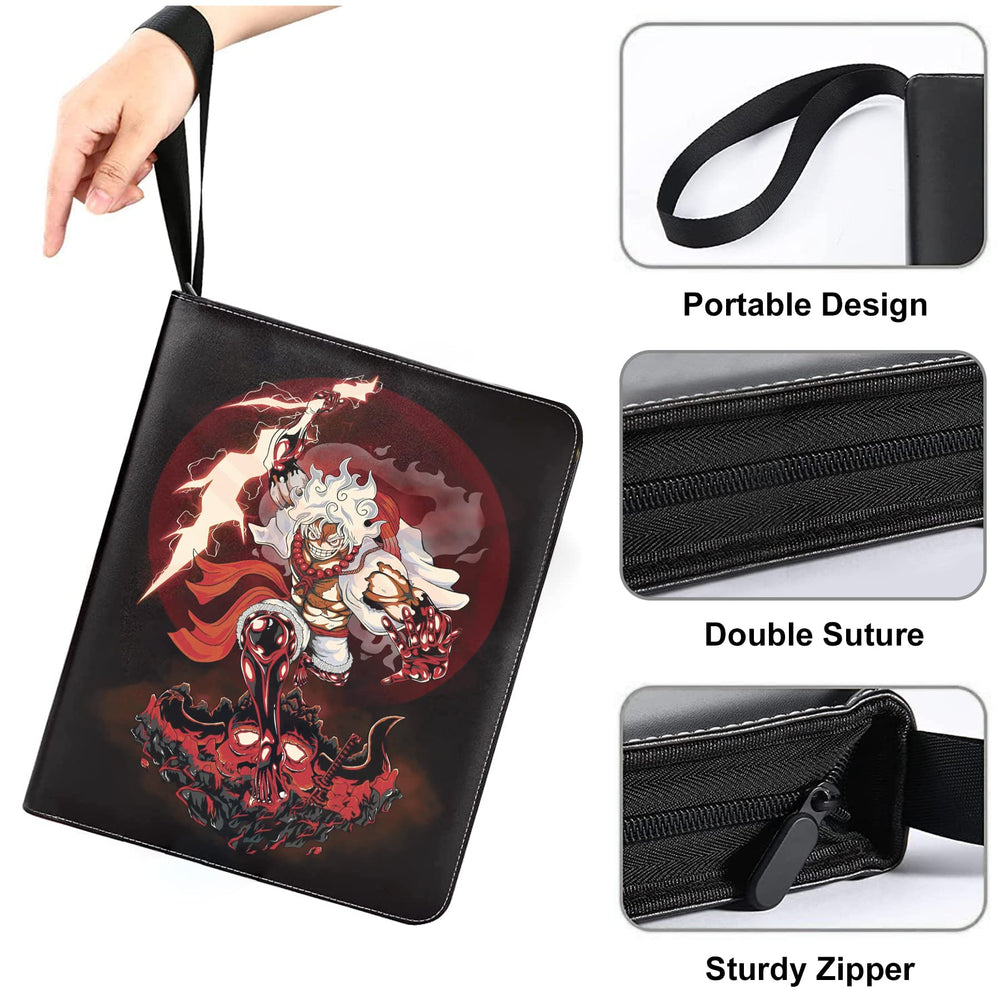 WEST TUNE portable binder with zipper and wrist strap for on-the-go transport.