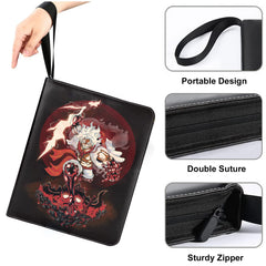 WEST TUNE portable binder with zipper and wrist strap for on-the-go transport.