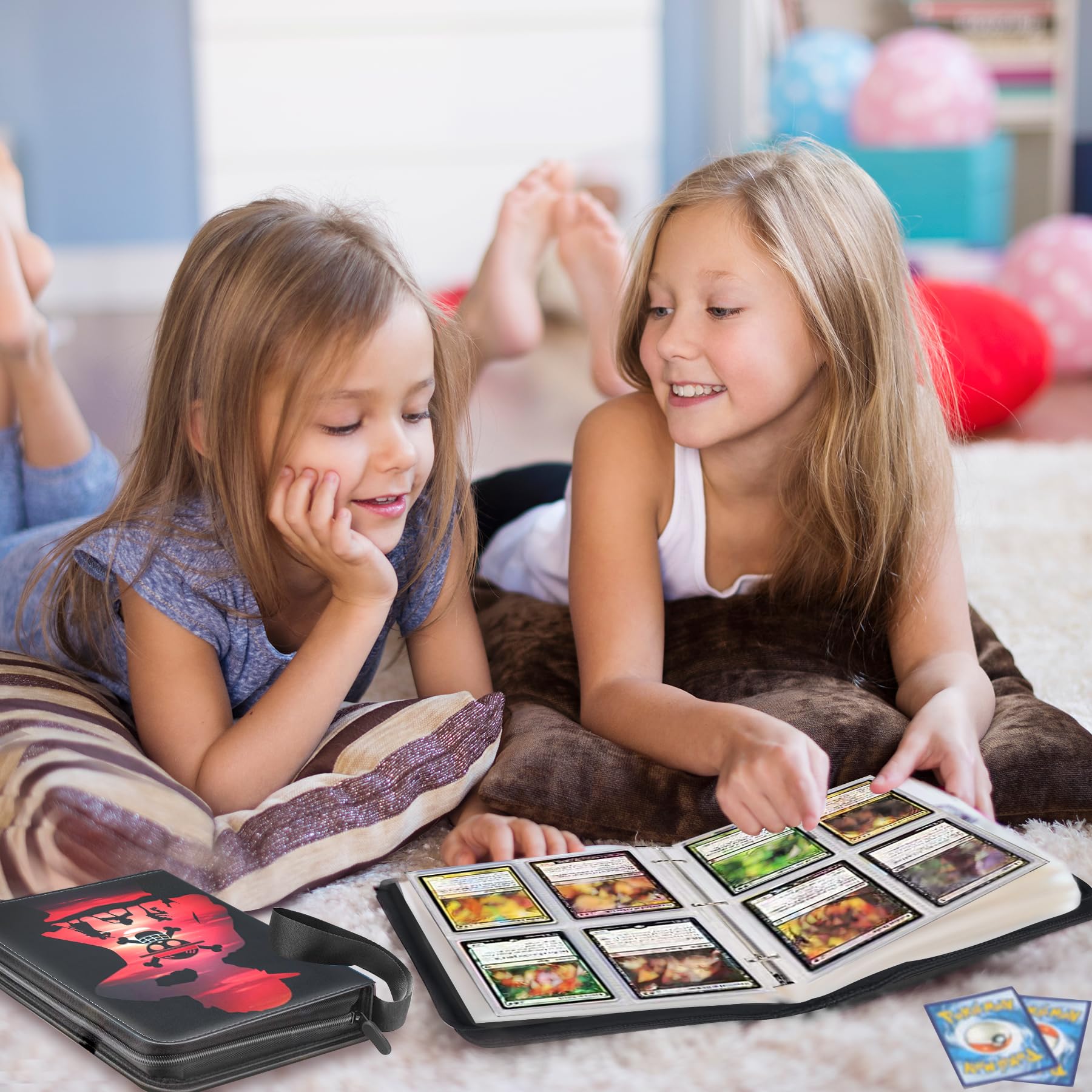 West Tune portable binder with wrist strap keeps cards organized on the go