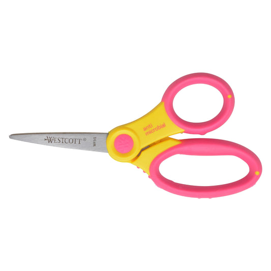 Westcott 14597 right- and left-handed scissors with soft handles for versatile use.