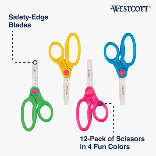 Westcott 14871 close up of soft handles for a safe grip