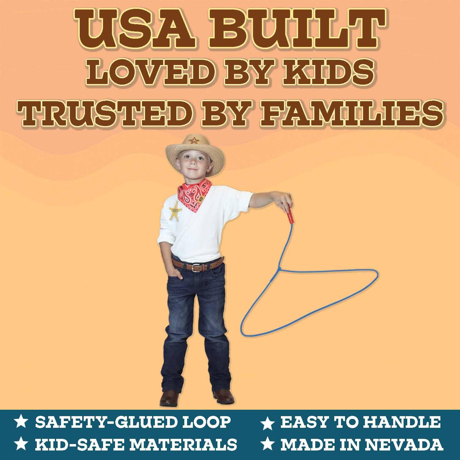 Western Stage Props Kiddie rope designed with kid safety in mind