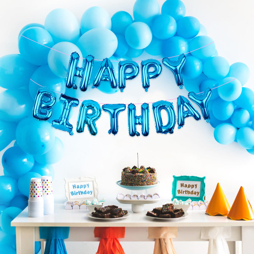 WESTGO includes straw and ribbon for easy setup of birthday banner
