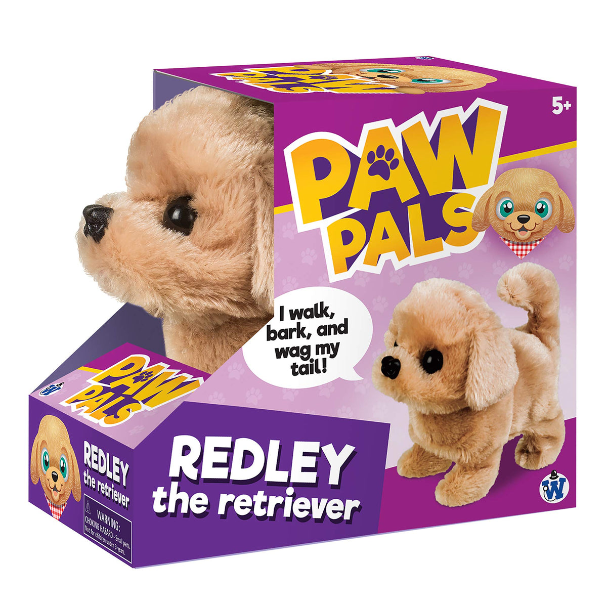 Westminster Redley Retriever walks for interactive indoor play.
