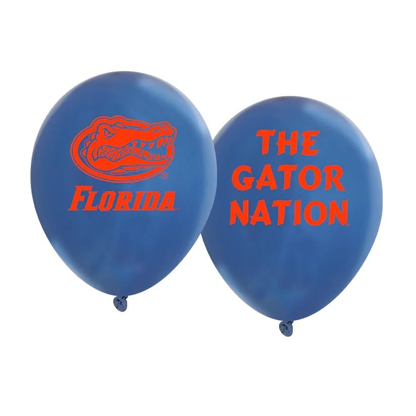 Westrick Florida Gators balloons with front-and-back official logos for eye-catching decor.