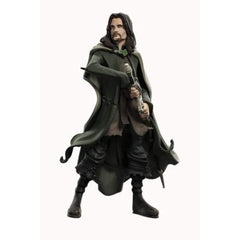 Weta Workshop Aragorn Mini Epics figure in gray vinyl for display and collection.